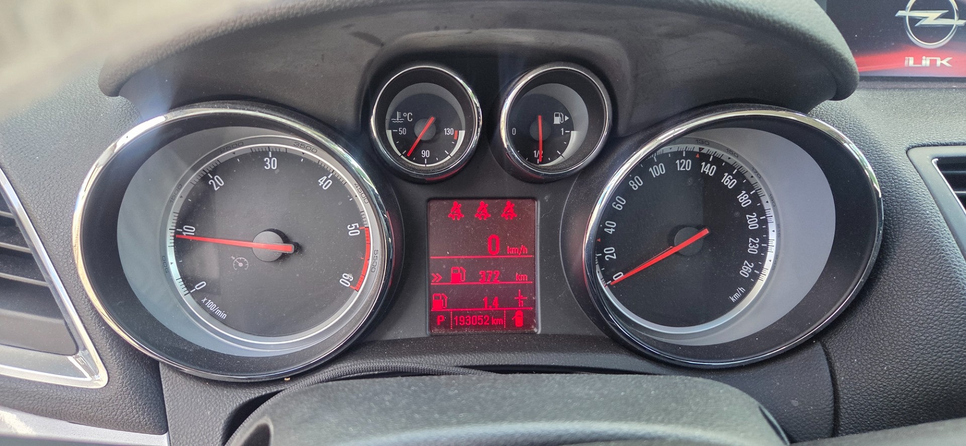 Wskazania deski rozdzielczej - OPEL MOKKA / MOKKA X