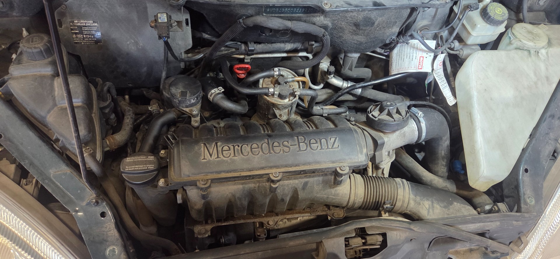 Kontrola szczelności - MERCEDES-BENZ KLASA A