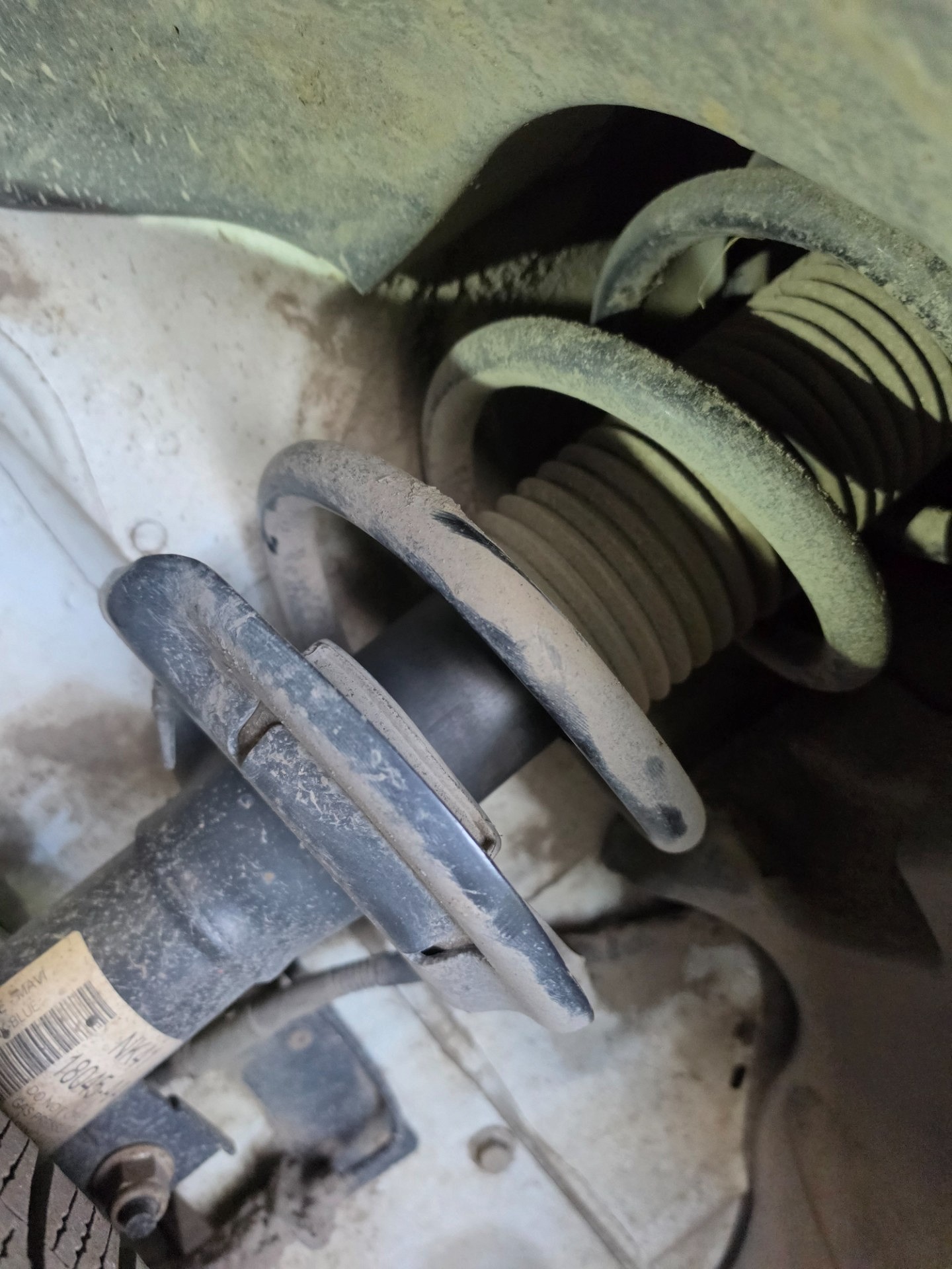 Przednia oś: stan sprężyn - FORD TRANSIT V363 Furgon
